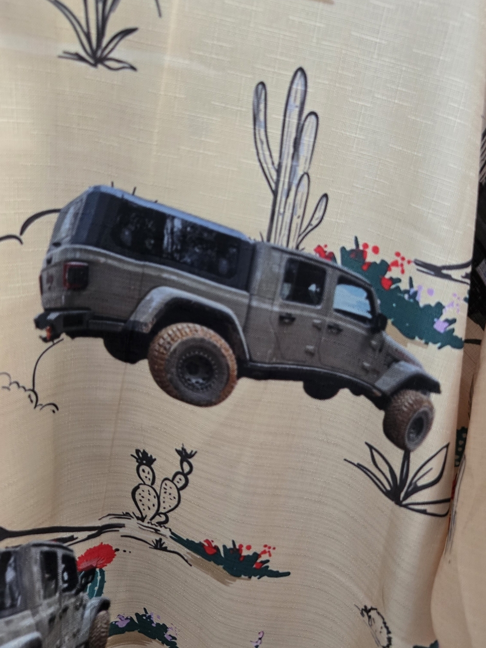Jeep Gladiator Desert‎ Print Button Up Shirt Men’s 3X Hawaiian Camp Off Road - Picture 3 of 4